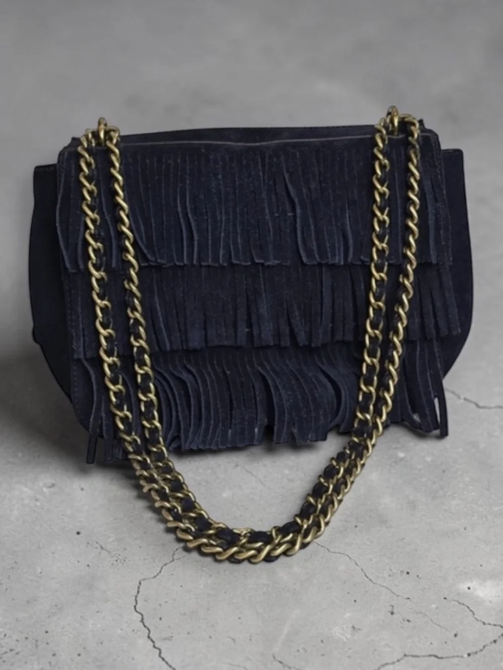 Tory Burch Fringe Farrah Suede Purse